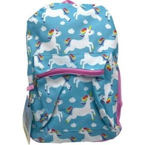 15" Unicorn Themed Backpack with Zipper Pockets